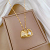 Necklace Stainless Steel Geometric Copper Chain