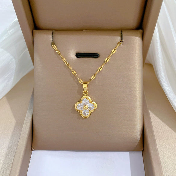 Necklace Stainless Steel Geometric Copper Electroplating Women's
