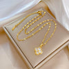 Necklace Stainless Steel Geometric Copper Electroplating Women's
