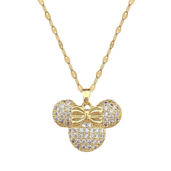 Necklace Stainless Steel Geometric Copper Electroplating