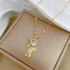 Necklace Stainless Steel Geometric Copper Light Luxury Allmatch