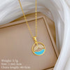 Necklace Stainless Steel Geometric Copper Pendant Cartoon Minimalist Style