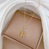 Necklace Stainless Steel Geometric Copper Pendant