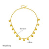 Necklace Stainless Steel Geometric Electroplating Chain Ball Bead Pendant