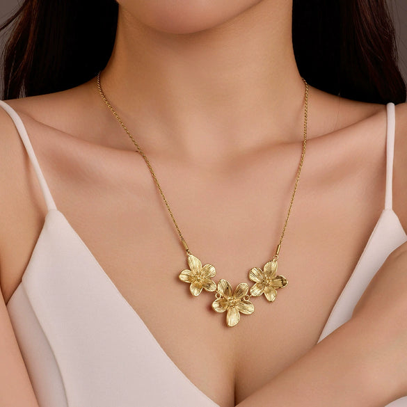 Necklace Stainless Steel Geometric Electroplating Fashion Pendant Chain For Women