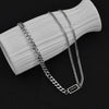 Necklace Stainless Steel Geometric Electroplating Hiphop Square