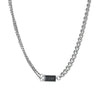 Necklace Stainless Steel Geometric Electroplating Hiphop Square