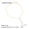 Necklace Stainless Steel Geometric Electroplating Pearl Jewelry For Women