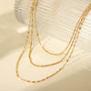 Necklace Stainless Steel Geometric Electroplating Women's