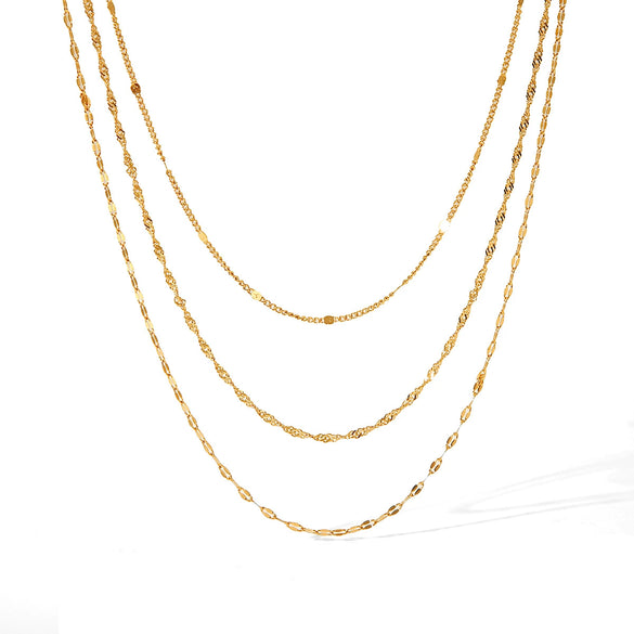 Necklace Stainless Steel Geometric Electroplating Women's