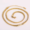Necklace Stainless Steel Geometric Gold Inlaid Electroplating Unisex Light Luxury Style