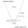Necklace 316L Stainless Steel Geometric 18K Gold Plated Electroplating Accessory