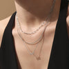 Necklace 316L Stainless Steel Geometric 18K Gold Plated Electroplating Accessory