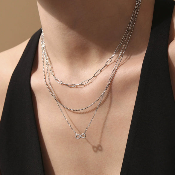Necklace 316L Stainless Steel Geometric 18K Gold Plated Electroplating Accessory