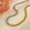 Necklace Stainless Steel Geometric 18K Gold Plated Electroplating Hip Hop Style For Women
