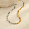 Necklace Stainless Steel Geometric 18K Gold Plated Electroplating Hip Hop Style For Women