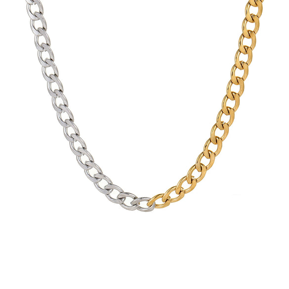 Necklace Stainless Steel Geometric 18K Gold Plated Electroplating Hip Hop Style For Women