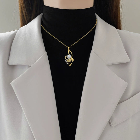 Necklace Stainless Steel Geometric Light Luxury Style