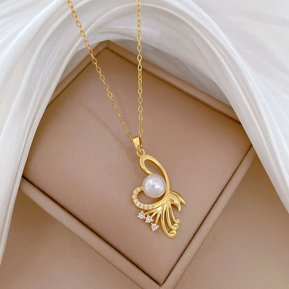 Necklace Stainless Steel Geometric Light Luxury Style
