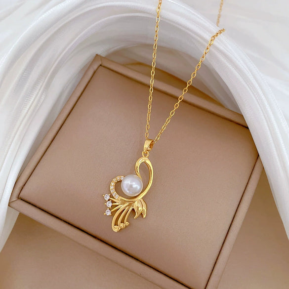 Necklace Stainless Steel Geometric Light Luxury Style