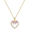 Necklace Stainless Steel Geometric Love Bow Light Luxury Pendant Copper Chain