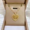 Necklace Stainless Steel Geometric Love Tree Of Life Design
