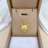 Necklace Stainless Steel Geometric Lucky Cat Design For Women