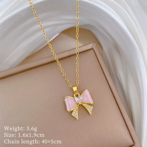 Necklace Stainless Steel Geometric Luxury Elegant Gorgeous