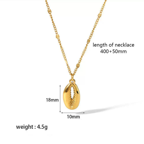 Necklace Stainless Steel Geometric Moon Key Pendant Electroplating Minimalist Style