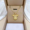 Necklace Stainless Steel Geometric Mouse Head Fulldiamond Unisex