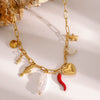 Necklace Stainless Steel Geometric Original Design Electroplating Women's Jewelry