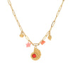 Necklace Stainless Steel Geometric Pattern Electroplating For Women Fashion Marine Style With Shell Starfish Pendant