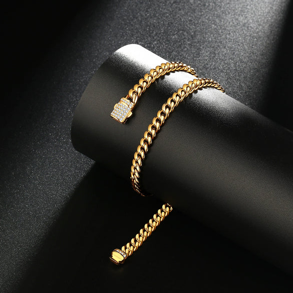 Necklace Stainless Steel Geometric Polishing Electroplating Unisex