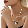 Necklace Stainless Steel Geometric Pvd Plating Light Luxury Style