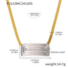 Necklace Stainless Steel Geometric Pvd Plating Light Luxury Style