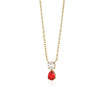 Necklace Stainless Steel Geometric Set With Diamonds Light Luxury Style