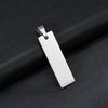 Necklace Stainless Steel Geometric Square Pendant Ochain Electroplating