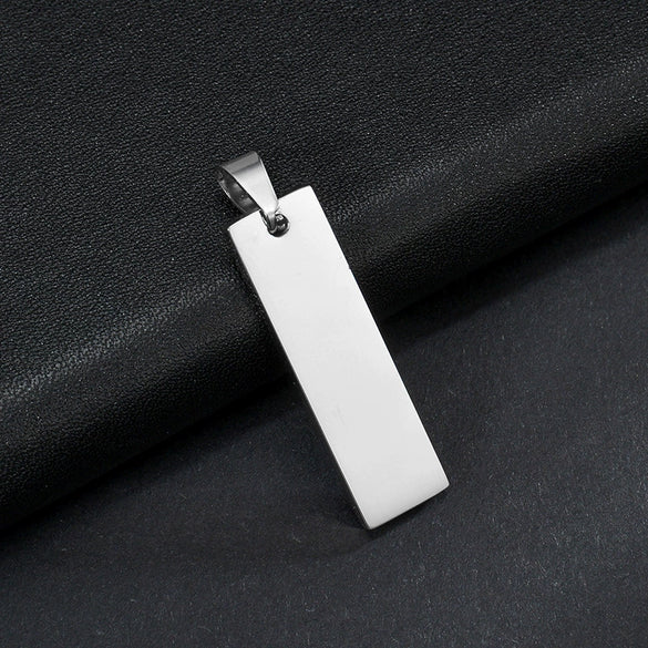 Necklace Stainless Steel Geometric Square Pendant Ochain Electroplating
