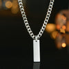 Necklace Stainless Steel Geometric Square Pendant Ochain Electroplating