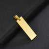 Necklace Stainless Steel Geometric Square Pendant Ochain Electroplating