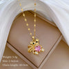 Necklace Stainless Steel Geometric Titanium Steel Copper Light Luxury Elegant Gorgeous Allmatch Clavicle Chain Unisex
