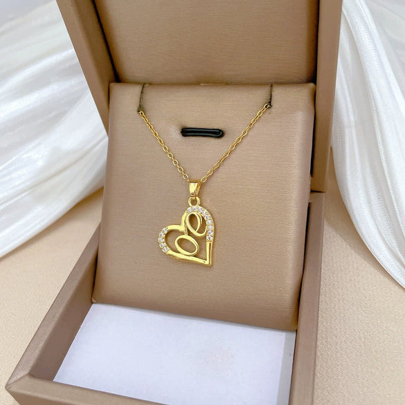 Necklace Stainless Steel Geometric Titanium Steel Copper