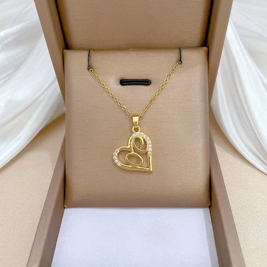 Necklace Stainless Steel Geometric Titanium Steel Copper