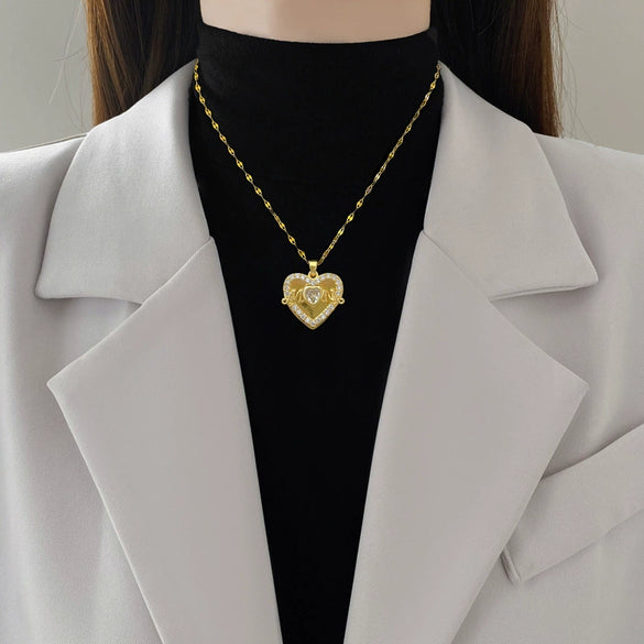 Necklace Stainless Steel Geometric Titanium Steel Copper