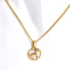 Necklace Stainless Steel Geometric Twelve Constellations Coin O Shaped Chain Vacuum Plated 18K Gold Color Preservation Old Money Style Unisex
