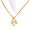 Necklace Stainless Steel Geometric Twelve Constellations Coin O Shaped Chain Vacuum Plated 18K Gold Color Preservation Old Money Style Unisex