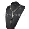 Necklace Stainless Steel Geometric Vacuum Plated Polished Hip Hop Style For Men