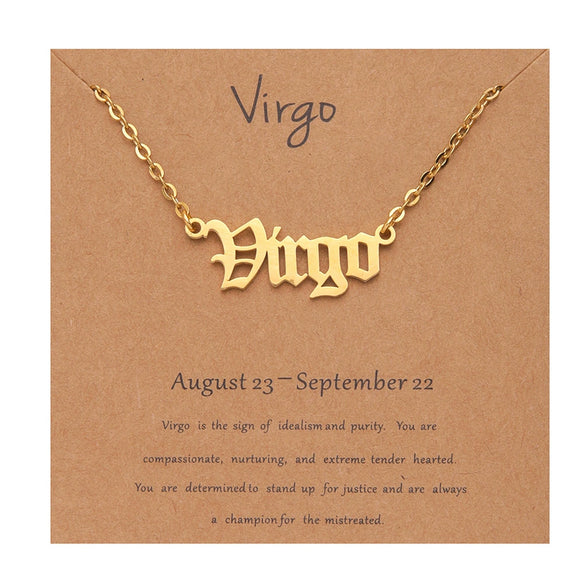 Necklace Stainless Steel Goldplated Constellation Ochain Jewelry