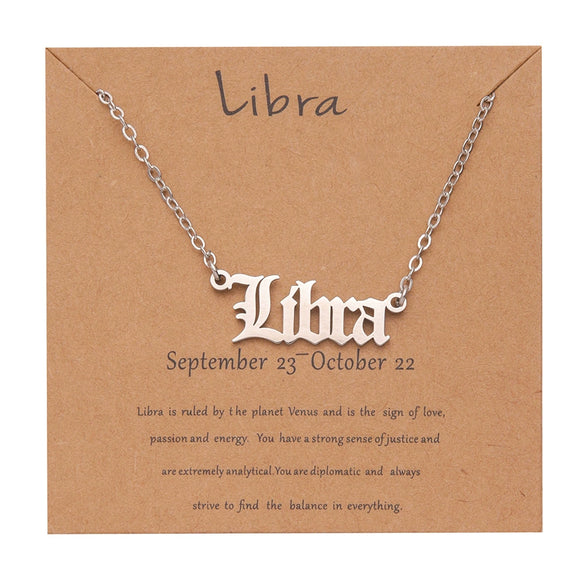 Necklace Stainless Steel Goldplated Constellation Ochain Jewelry