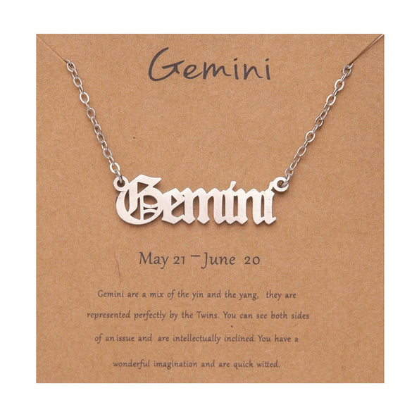 Necklace Stainless Steel Goldplated Constellation Ochain Jewelry